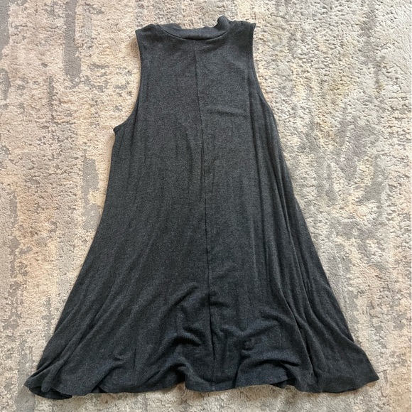 Joan Vass Large Soft Gray Swing Dress - Picture 2 of 3